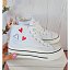 Botas Blancas Corazones